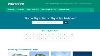 Physicians and Nurse Practitioners - Patient First Urgent Care - Patient First Portal