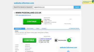 
                            5. pigeonland.co.uk at Website Informer. Home. Visit Pigeonland. - Pigeonland Portal