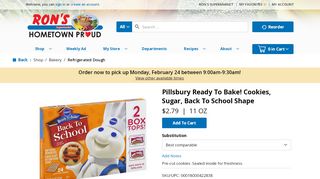 
                            4. Pillsbury Ready To Bake! Cookies, Sugar, Back To School ... - Schoolshape Portal
