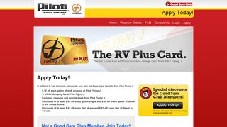 
                            9. Pilot RV Plus Card - My Pilot Flying J Portal