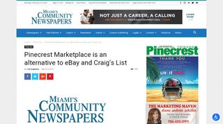 
                            1. Pinecrest Marketplace is an alternative to eBay and Craig's List - Pinecrest Marketplace Portal