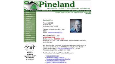 Pineland BHDD, P.O. Box 745, Statesboro, GA. 30459, 912 ...