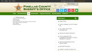 
                            8. Pinellas County Jail - - Pinellas County Sheriff's Office - Pinellas County Jail Visitation Portal