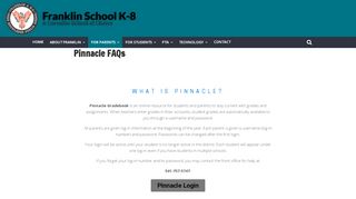 
Pinnacle FAQs ~ Franklin School K-8 - Corvallis  
