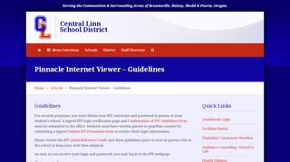 
Pinnacle Internet Viewer – Guidelines | Central Linn School ...  
