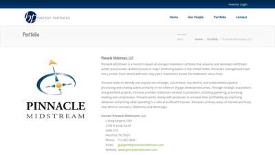Pinnacle Midstream, LLC  Portfolio  BP Energy Partners
