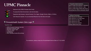 
                            8. PinnacleHealth System Remote Access Portal - UPMC Pinnacle - Pinnacle Provider Portal