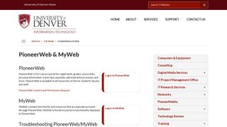 
                            4. PioneerWeb & MyWeb | INFORMATION TECHNOLOGY - Du Myweb Portal