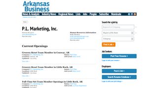 
                            7. P.L. Marketing, Inc. | Arkansas Business News ... - Pl Marketing Portal