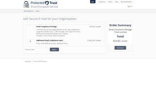 
Place Order - Protected Trust  
