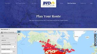 
Plan Your Route | BVD Petroleum  
