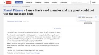 
Planet Fitness - I am a black card member and my guest could ...
