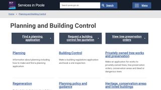 
                            4. Planning and Building Control - Services in Poole - Borough of Poole - Poole Planning Portal