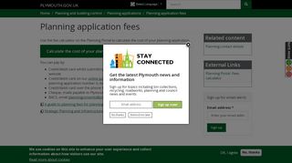 Planning application fees | PLYMOUTH.GOV.UK - Plymouth City Council - Plymouth City Council Planning Portal