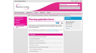 
                            5. Planning application forms - Newham Council - Newham Planning Portal