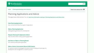 
                            1. Planning Applications and Advice - West Berkshire Council - Berkshire Planning Portal
