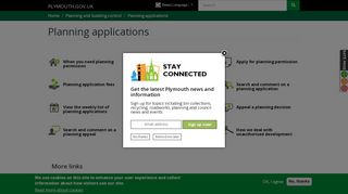 Planning applications | PLYMOUTH.GOV.UK - Plymouth City Council - Plymouth City Council Planning Portal