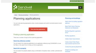 
                            5. Planning applications | Sandwell Council - Walsall Planning Portal