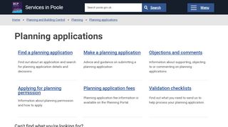 
                            2. Planning applications - Services in Poole - Borough of Poole - Poole Planning Portal