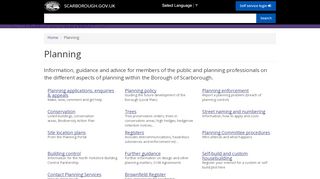 
                            2. Planning | SCARBOROUGH.GOV.UK - Scarborough Planning Portal