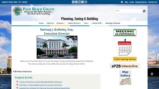 
                            2. Planning, Zoning & Building Home - Palm Beach County - Palm Beach County Contractor Portal
