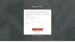
                            2. Platinum Realty: Login Page - Myagentoffice Portal