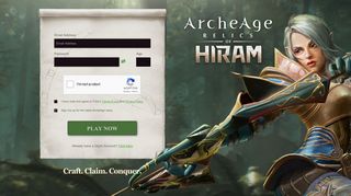 
                            8. Play Now - ArcheAge - Glyph Sign Up