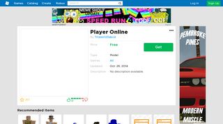 
                            6. Player Online - Roblox