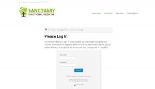 
                            1. Please Log In - Sanctuary Functional Medicine's Patient Portal - Sanctuary Functional Medicine Patient Portal