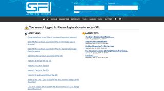 
                            1. Please Log In - SFI - Sfi Affiliate Program Portal