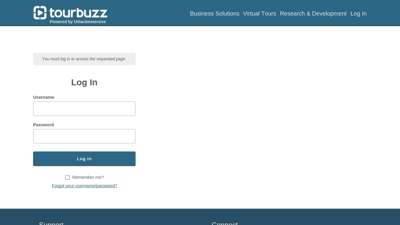 Please log in. - TourBuzz