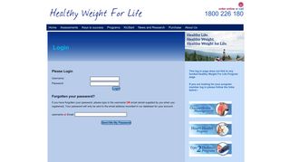 
                            2. Please Login - Healthy Weight For Life - Healthy Weight For Life Portal