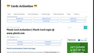 
【Plenti Card Activation】| Plenti Login @ www.planti.com
