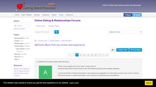 
                            8. Plenty More Fish my review and experiance - Dating Sites Reviews - App Plenty More Fish Portal