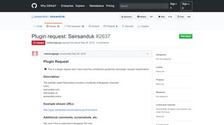 
                            5. Plugin request: Seirsanduk · Issue #2637 · streamlink ... - GitHub - Seirsanduk Login