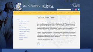 PlusPortal Grade Portal | St. Catherine of Siena Catholic School | Port ... - St Catherines School Portal