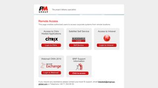 
                            1. PM Group: Remote Access - Pm Group Remote Access Login