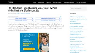 
                            10. PMI Blackboard Login | Learning Management System - eLogin - Mypima Blackboard Portal