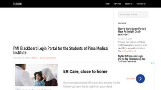 
                            7. PMI Blackboard Login Portal for the Students of Pima ... - eLogin - Mypima Blackboard Portal
