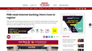 
                            10. PNB retail internet banking: Here's how to register ... - Pnb Net Banking Portal Retail