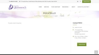 
                            3. Pocatello - Pocatello Women's Health Clinic - Pocatello Women's Clinic Patient Portal