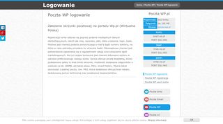 Poczta WP logowanie - Zaloguj się | Logowanie - Poczta Wp Pl Login