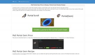 
                            1. PoE Portal Gem Price & Recipe, Portal Scroll Vendor Recipe - Poe Portal Gem Price