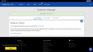 
                            3. Pokemon Manager - GameInfo - Pokémon GO - Pokemon Iv Portal
