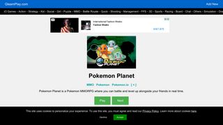 
                            6. Pokemon Planet - GleamPlay.com - Pokemon Planet Sign Up
