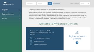 
Policy Home page - Bankers Life

