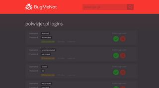 
                            4. polwizjer.pl passwords - BugMeNot - Polwizjer Free Portal