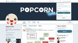 
                            7. Popcorn Time (@popcorntimetv) | Twitter - Popcorn Time Sign In