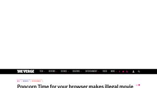 
                            5. Popcorn Time for your browser makes illegal movie streaming ... - Popcorn Time Sign In