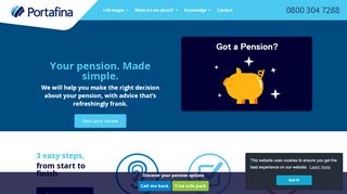 
                            10. Portafina: Your pension. Made simple. | Pension advice - Portal Financial Services Reviews